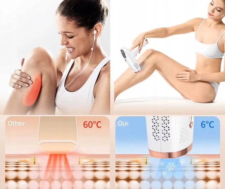 Depilator IceCool IPL Pro – 1MLN Błysków | 5 Trybów | Twarz Ciało Bikini 5